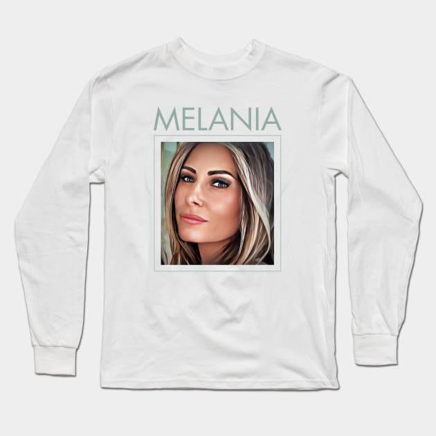 Melania Long Sleeve T-Shirt by Dale Preston Design